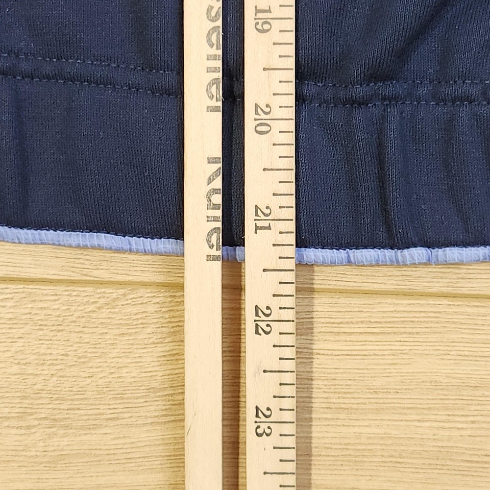 Athleta Ascend Hoodie Womens Medium Blue Fleece 1/4 Zip Pullover Sweatshirt - Picture 8 of 9